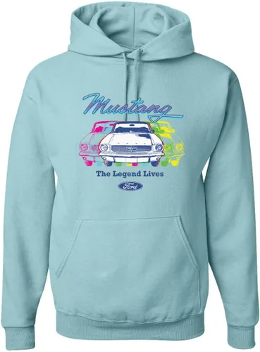 Vista 20 de Wild Bobby Ford Mustang The Legend Lives - Sudadera con capucha unisex con diseño de coches y camiones