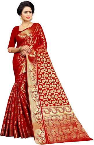 Vista 2 de EK-PAL Banarasi - Sari de seda con blusa para mujer