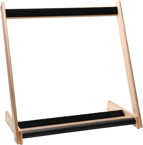 Vista 2 de GR-2 - Soporte y soporte personalizable para guitarras y estuches (5 vías), color abedul