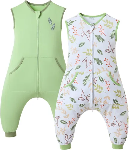 Vista 15 de WONDAY Toddler Sleep Sacks, Sleeveless Sleep Sack with Legs 12M-5T Coche