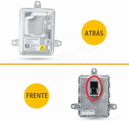 Vista 5 de RANSOTO 130732931515 Módulo de unidad de control de balasto de faros de xenón con bombilla D3S compatible con Dodge Dart Cadillac CTS XTS Chevy