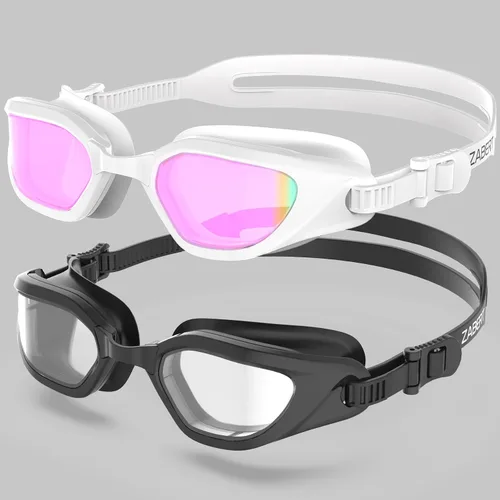 Vista 11 de Gafas de natación W2 para adultos, hombres y mujeres, protección UV antivaho sin fugas