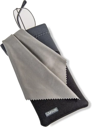 Vista 2 de Carson EC-10BKGY, bolsa para gafas y gafas de sol, color gris (EC-10BKGY)