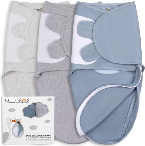 Vista 12 de Mama Cheetah Saco de envolver para bebés prematuros, saco de dormir orgánico para bebés prematuros, manta para envolver prematuros, envolturas