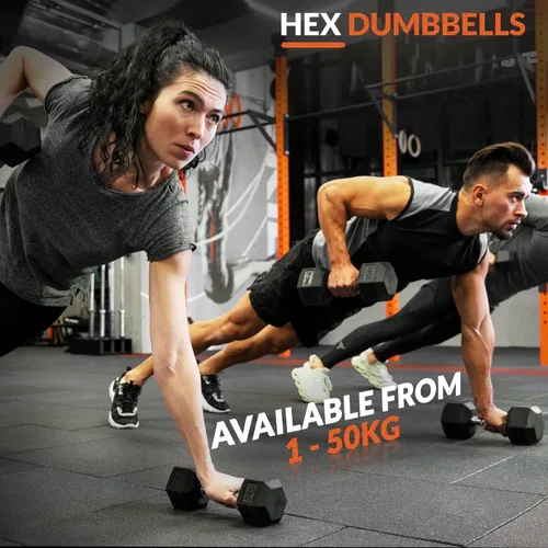Vista 6 de 350/450/550 Lbs Hex Dumbbell Set with 3-Tier Rack Rubber Coated Weights Storage Stand for Home Gym Workout Training and Strength Exercise Equipment
