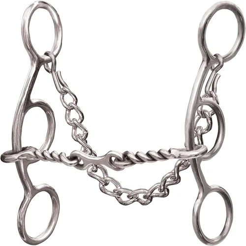 Vista 6 de Professional's Choice Futurity 5.5" Horse Bit Durable Metal Construction, Short Gag Action, Training Design