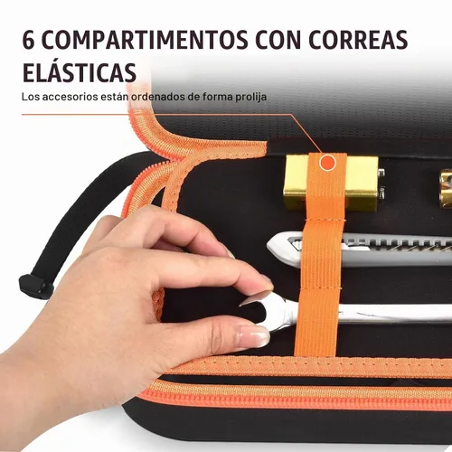 Vista 3 de Casmilee Estuche buscador de disyuntores para Klein ET310/RT250 Negro y anaranjado