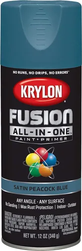 Vista 28 de Krylon Fusion - Pintura en aerosol adhesiva todo en uno para uso en interiores y exteriores, 12 onzas, vidrio de playa