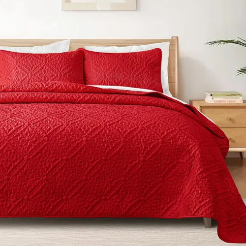 Vista 21 de Exclusivo Mezcla Juego de Edredón Individual, Cubrecamas Ligeras y Suaves con 1 Funda de Almohada, Edredones Modernos de Color Azul Aguamarina