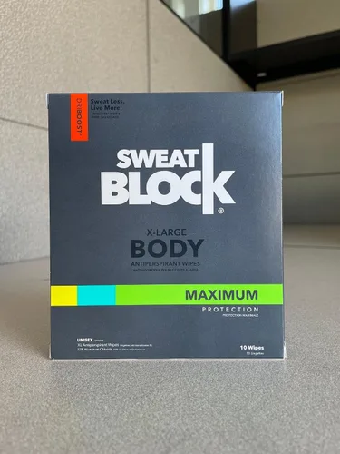 Vista 7 de SweatBlock Clinical Strength XL - Toallitas antitranspirantes para hombres y mujeres, protección contra el sudor para manos, pies, axilas y cuerpo