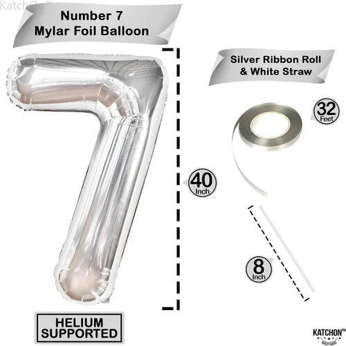 Vista 1338 de KatchOn Globo negro del número 1 de 40 pulgadas, globo de feliz cumpleaños Large Mylar Number One Balloon for 1st Birthday Decorations, Foil