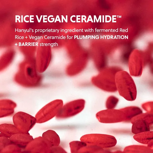 Vista 5 de HANYUL Suero Hidratante de Arroz Rojo con Ceramida Vegana Cuidado de la piel coreano para hidratación profunda, brillo radiante de la piel