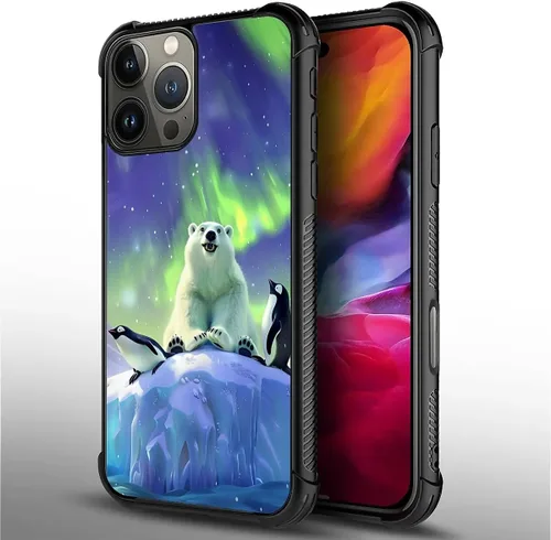 Vista 522 de Funda compatible con iPhone 15, diseño de elefantes africanos, diseño increíble a prueba de golpes, antiarañazos, carcasa trasera de policarbonato