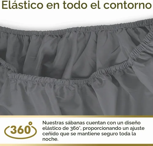 Vista 5 de Juego de Sábanas Twin - Sábanas de Cama Twin de Microfibra Ultra-Suave 1800 - Doble Cepillado - Bolsillos Profundos - Ajuste Fácil - Sin Arrugas Gris