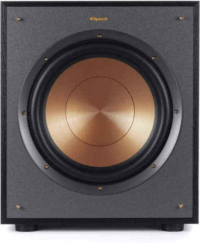 Vista 3 de Klipsch R-100SW Subwoofer de 10", graves increíblemente profundos y un amplificador totalmente digital, 14 5" x 12 5" x 16 4" Woofer de cobre