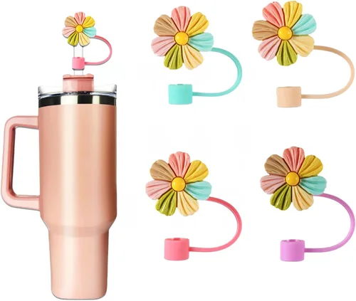 Vista 11 de Tapa de silicona para popote compatible con Stanley Cup 30, 40 onzas, a prueba de polvo, reutilizable, para vasos y botellas de agua