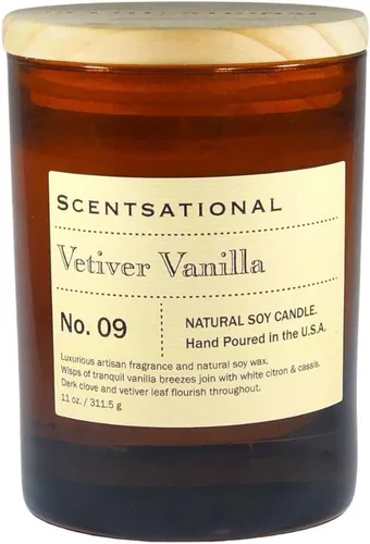 Vista 2 de Scentsational Vela de ámbar y vainilla
