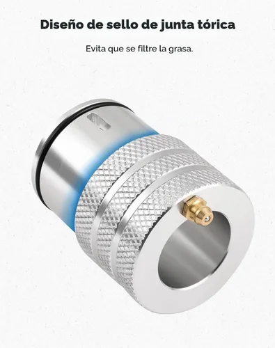 Vista 4 de KEMIMOTO Engrasador de Rodamiento de Rueda de 44mm Delantero Trasero, Herramienta de Engrase de Rodamiento de Rueda de Aluminio UTV Compatible