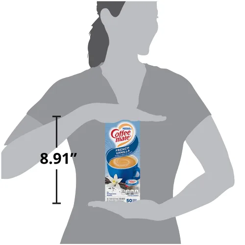 Vista 5 de NES35170 - Crema líquida para café, sabor vainilla francesa, 0.375 onzas, mini tazas individuales empaquetadas en paquete de porción