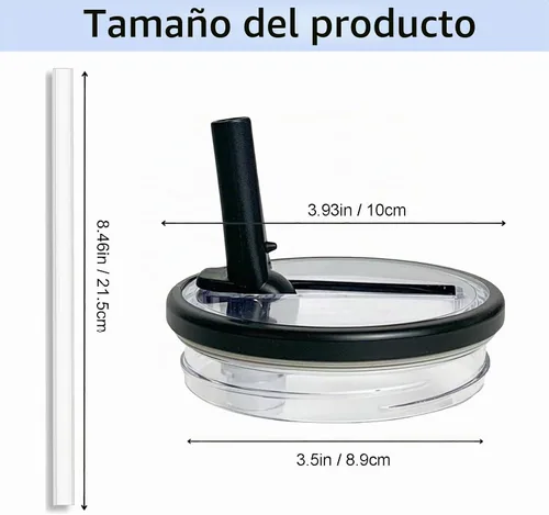 Vista 2 de Paquete de 2 tapas abatibles para vasos de 40 onzas, de repuesto, compatibles con Stanley Quencher, a prueba de fugas, resistentes a salpicaduras
