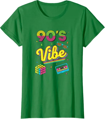 Vista 32 de 90s Nostalgia Retro Apparel - 90'S Vibe Retro T-Shirt Negro