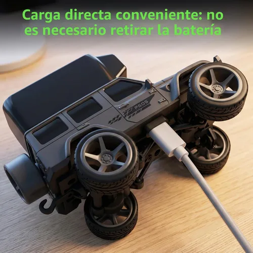 Vista 7 de 1/64 FPV Mini RC Car Truck Camera Toys with LCD Screen for Kids Adults Gift Dark Gray