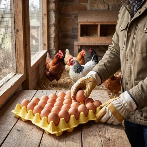 Vista 4 de Bandeja de plástico para huevos de 30 unidades, almacenamiento apilable profesional para huevos de gallina grandes y extra grandes, transportador