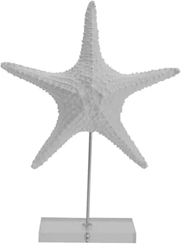 Vista 7 de Elements Figura decorativa blanca trenzada de nudo de cuerda, decoración costera moderna