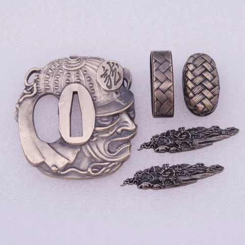 Vista 14 de Espada samurái japonesa KOSHIRAE – TSUBA FUCHI KASHIRA MENUKI 68-100