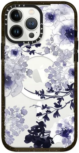 Vista 327 de CASETiFY Funda Impact para iPhone 13 [Protección contra caídas de grado militar 4X de 8.2 pies/Compatible con Magsafe] - #1 Mom - Transparente