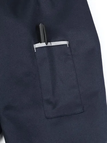 Vista 7 de JEATHA Uniforme mecánico de manga larga para hombre, uniforme de trabajo, para taller, trabajo automático con bolsillos