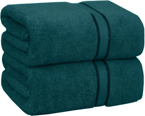 Vista 12 de Cotton Craft colección juego de 2 piezas ultra suaves, tamaño grande, 100% algodón, toalla de baño Oversized 35x70 inches Black Bath Sheet Towel