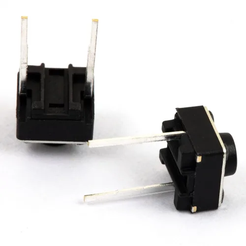 Vista 3 de Interruptor de botón táctil DIP 2PIN ON/OFF Horizontal Táctil Mini Micro Momentario Interruptor táctil 0.236x0.236x0.197 in (Paquete de 100 unidades)