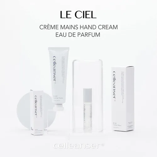 Vista 5 de Crema de manos nutritiva - Le ciel Creme Mains - Manteca de PShea, Aceite de Semilla de Girasol, Loción Hidratante para Manos 1.7 fl oz