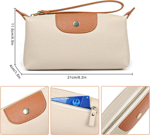 Vista 7 de imeetu Bolso de mano para mujer con correa para muñeca