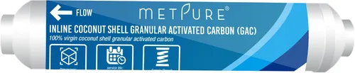 Vista 7 de Metpure Filtro de agua en línea para máquina de hielo, refrigerador, sistema de filtración de agua, cafetera de 2 "x 10" x 1/4" OD FIP rosca hembra
