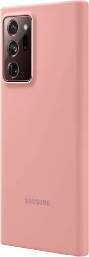 Vista 2 de SAMSUNG Funda para Galaxy Note20 Ultra 5G, cubierta protectora trasera de silicona - marrón (versión de EE. UU.) (EF-PN985TAEGUS)