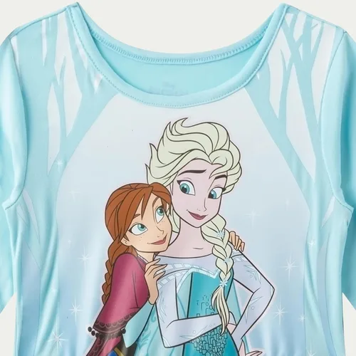 Vista 3 de Disney Frozen, Minnie Mouse, vestido de manga larga para niñas pequeñas y grandes