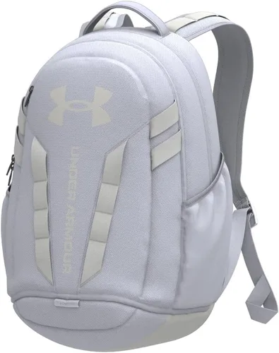 Vista 36 de Under Armour Mochila Hustle 5.0 unisex (004) negro / negro jaspeado medio / brillo dorado metálico