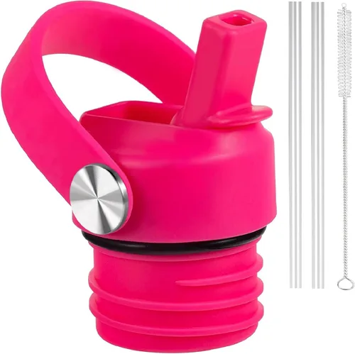Vista 12 de Tapa de popote para Hydroflask, tapas con popote para Hydro Flask de boca estándar de 18, 21, 24 onzas, tapa deportiva de repuesto para tapa