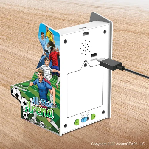 Vista 4 de MY ARCADE All-Star Arena Nano Player - 4.5" Fully Playable Portable Mini Arcade Machine with 207 Retro Games, 2.4" Screen Color Display