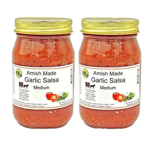 Vista 5 de Arndts Fudgery Amish Made Salsa Tarros de 2-16 onzas (manzana mediana)