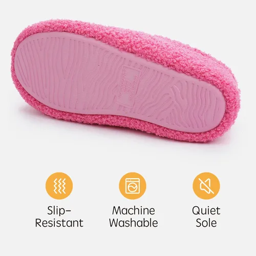 Vista 6 de RockDove - Pantuflas de vellón de estilo cerrado para mujer, ideales para interiores