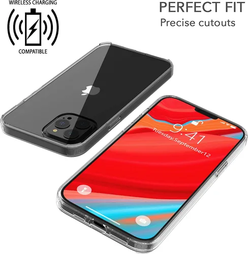 Vista 6 de Funda de vidrio líquido diseñada para iPhone 13 Pro, protección contra caídas, delgada, híbrida, resistente a los arañazos para Apple iPhone 13 Pro