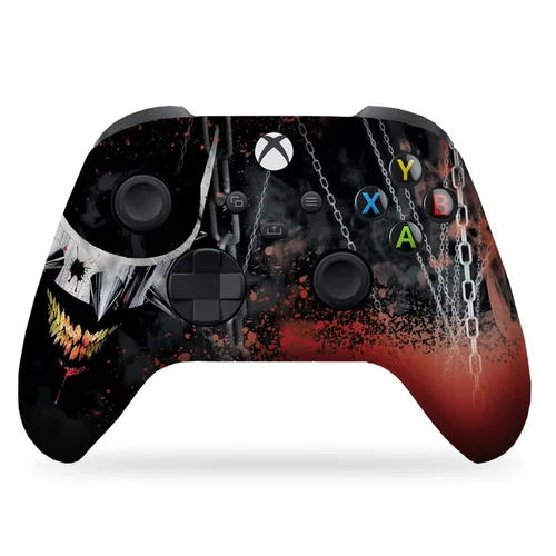 Vista 80 de DreamController Americcan Warrior Skull Custom X-box Controller Wireless compatible with X-box One/Series X/S Proudly Customized in USA with
