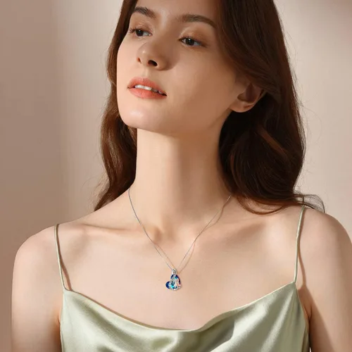 Vista 55 de Collar de plata de ley para hermanas, joyas de cumpleaños para hermanas y amigas