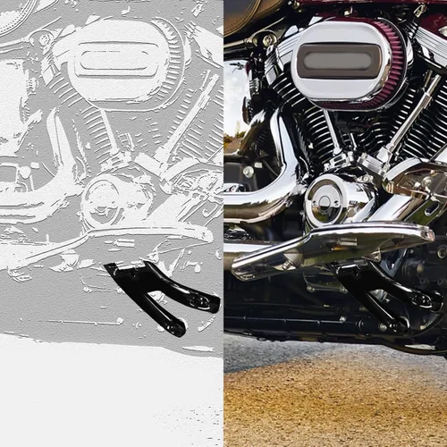 Vista 7 de TCT-MOTORPARTS Kit de montaje para placa de suelo para Harley Softail Heritage Classic FLHC FLHCS 2018-2025