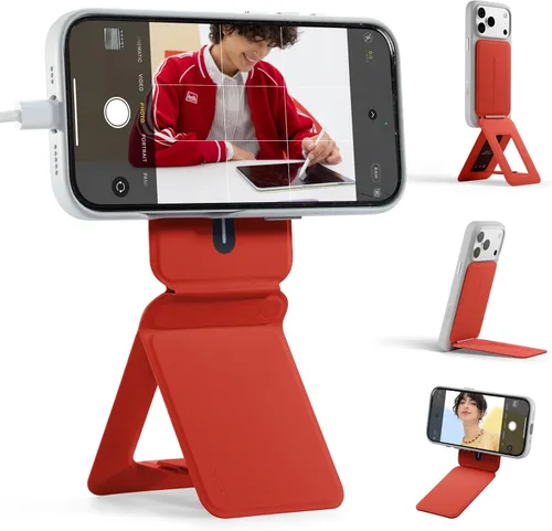 Vista 16 de MOFT MOVAS - Billetera con trípode para teléfono, 3 en 1, soporte magnético compatible con NFC, soporte para tarjetas ajustable de cuero vegano