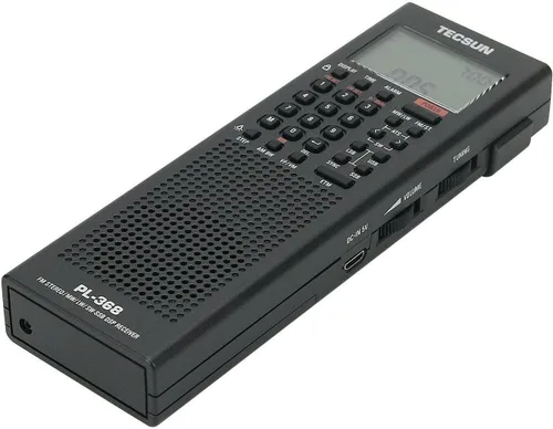 Vista 2 de Tecsun Digital PL368 Radio de banda mundial AM/FM/LW/SW con receptor de banda lateral único (negro)