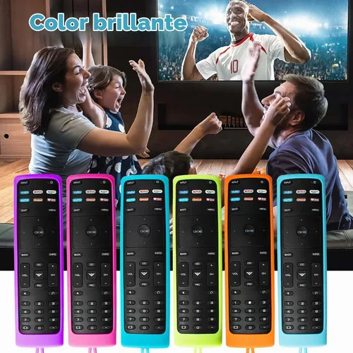 Vista 7 de Paquete de 2 fundas para control remoto Vizio, compatible con Vizio Remote Case XRT136 / XRT140 Series Universal Smart TV Control Funda de silicona